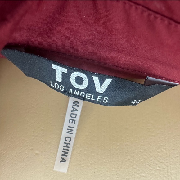 TOV Oversized Button Down Asymmetrical Batwing Sleeve High Low Shirt Blouse 10 - Picture 4 of 4